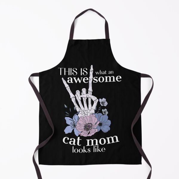 Item preview, This is what an awesome cat mom looks like Classic Funny T-Shirt designed and sold by OldSkullDesigns.