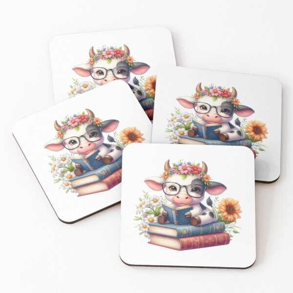 Item preview, Cute Reading Cow designed and sold by KrisGraphic45.