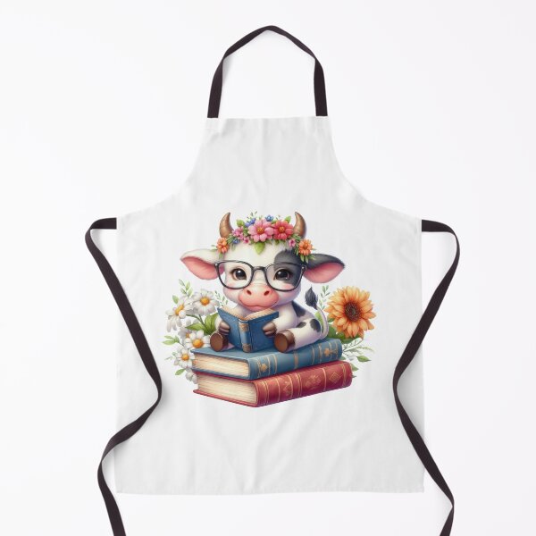 Item preview, Cute Reading Cow designed and sold by KrisGraphic45.