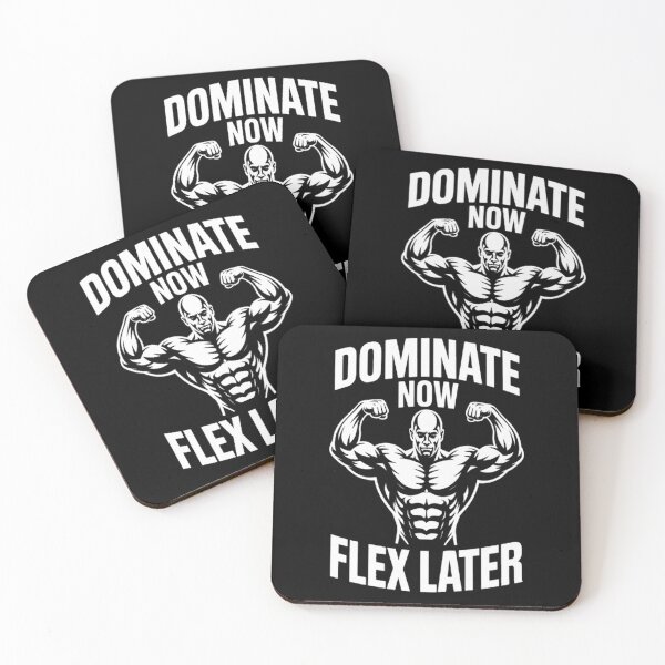 Item preview, Dominate Now Flex Later - Gym Humor for Bodybuilders Lifters designed and sold by SignaturalGen.