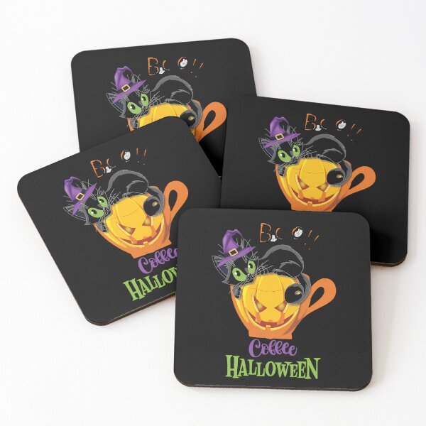 Item preview, Cute Black Cat Pumpkin Coffee Halloween designed and sold by amziwcfogwz22.