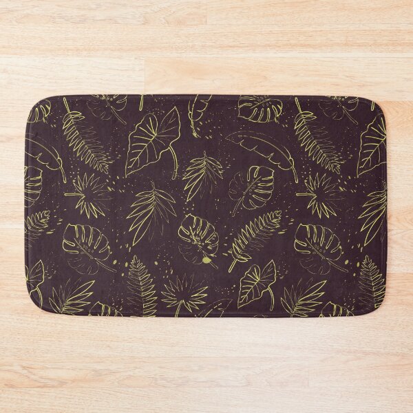 Item preview, Golden Tropical Leaves & Jungle Palms Seamless Pattern designed and sold by Liliia-Ulizko.