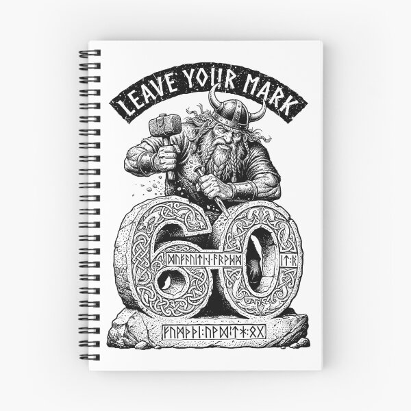 Item preview, 60th Birthday Viking Old Man Runestone Funny Norse Warrior designed and sold by GrandeDuc.