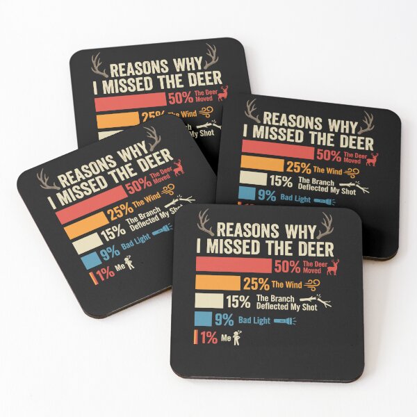 Item preview, Funny Hunter Reasons Why I Missed The Deer Hunting designed and sold by Dressed For  Duty.