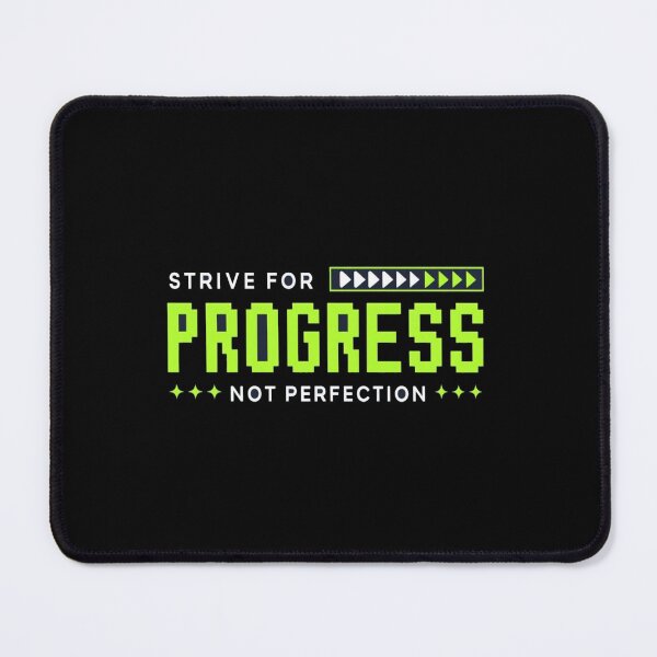 Item preview, Motivational “Strive for Progress Not Perfection” Quote Design for Growth & Daily Inspiration designed and sold by Bright Nest Studio.