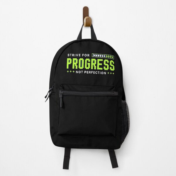 Item preview, Motivational “Strive for Progress Not Perfection” Quote Design for Growth & Daily Inspiration designed and sold by Bright Nest Studio.