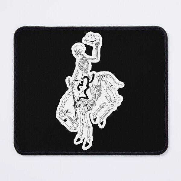 Item preview, Bucking Bronco Skeleton Cowboy Western Art designed and sold by amziwcfogwz22.