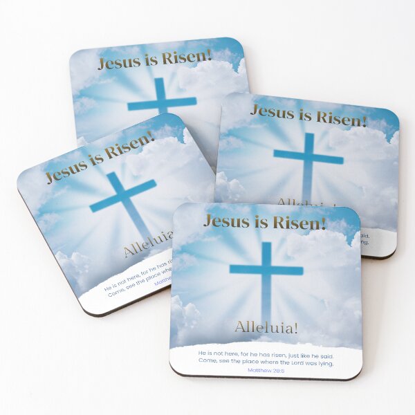 Item preview, Jesus is Risen! Alleluia!  He is not here Matthew 28:6 designed and sold by sharefaith.