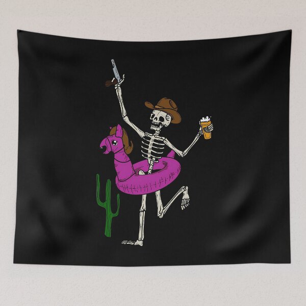 Item preview, Never Grow Up Skeleton Flamingo Floatie Art designed and sold by amziwcfogwz22.