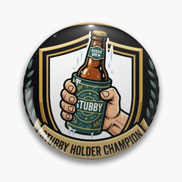 Item preview, Stubby Holder Champ - Australian Slang  designed and sold by HogarthArts.