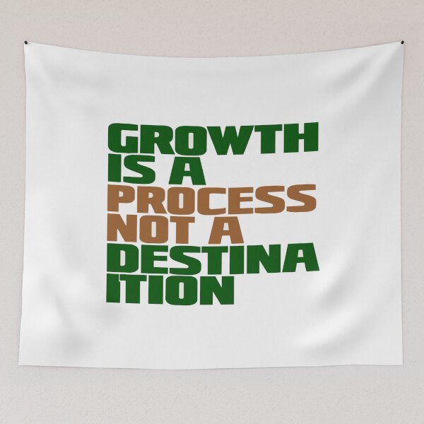 Item preview, Growth Is a Process Motivational Quote Design for Mindset, Patience & Personal Development designed and sold by Bright Nest Studio.