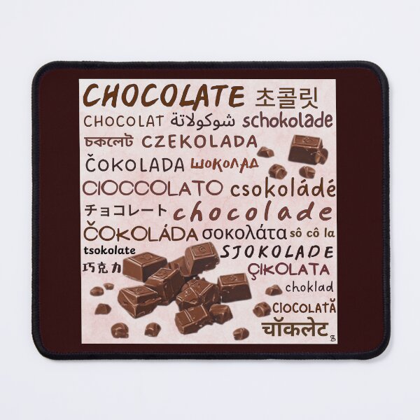 Item preview, Chocolate in Many Languages Typography| Multilingual Food Word Art designed and sold by SHELOPS.