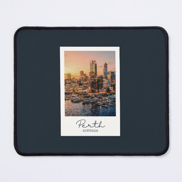 Item preview, Perth Swan River Harbour Sunset Skyline - Vintage Souvenir designed and sold by twentytwo ART souvenir designs.