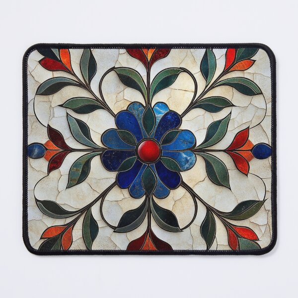 Item preview, Pietra Dura Floral Medallion Italian Stone Pattern designed and sold by Myra365Art.