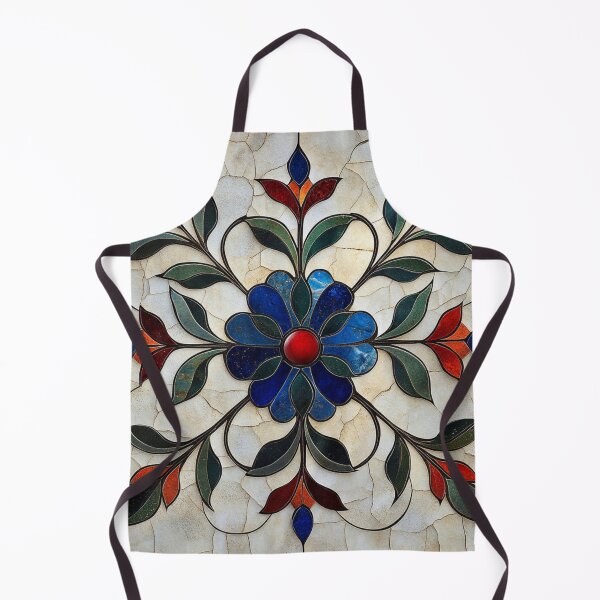 Item preview, Pietra Dura Floral Medallion Italian Stone Pattern designed and sold by Myra365Art.