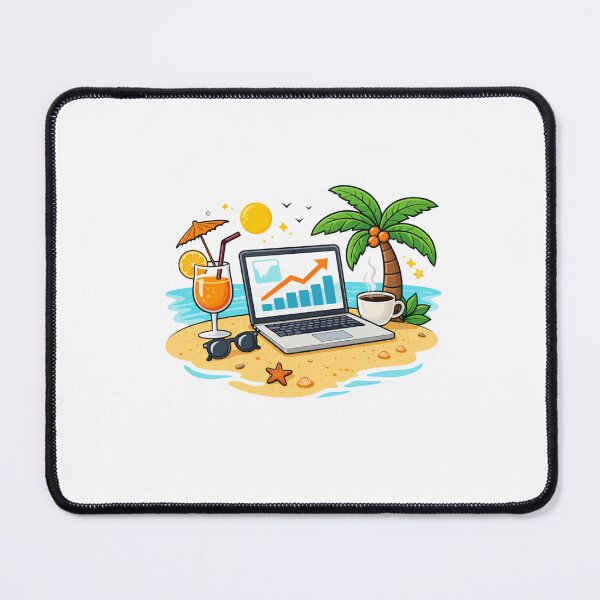 Item preview, Make Money Online Beach Laptop Digital Nomad Success Design designed and sold by ZYNORAworld.