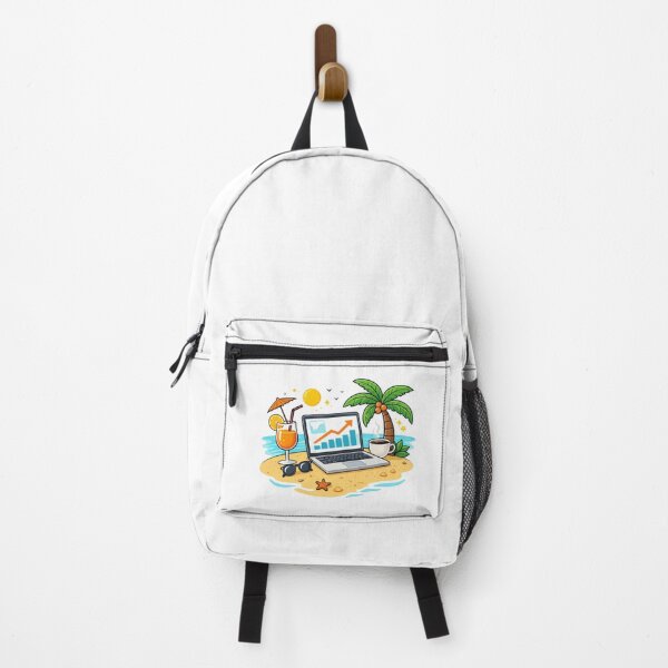 Item preview, Make Money Online Beach Laptop Digital Nomad Success Design designed and sold by ZYNORAworld.