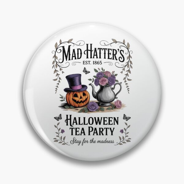 Item preview, Mad hatter halloween tea party designed and sold by papertaless.
