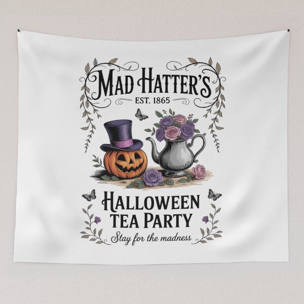Item preview, Mad hatter halloween tea party designed and sold by papertaless.
