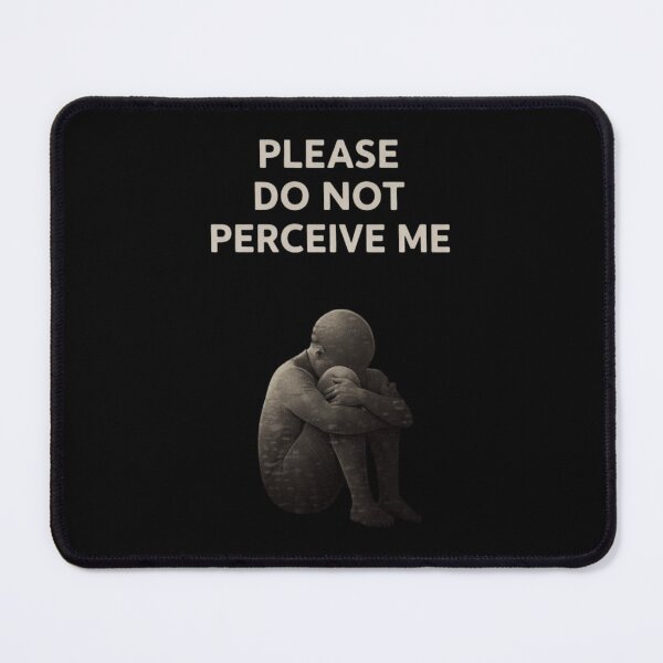Item preview, Please Do Not Perceive Me Funny Introvert Minimal Glitch Design designed and sold by Tropivaro.