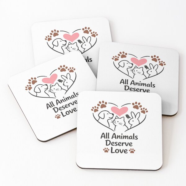 Item preview, All Animals Deserve Love Sticker | Cute Animal Lover Gift | Paw Print Heart designed and sold by Lovestickerco.