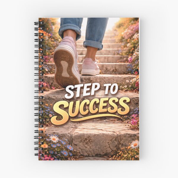Item preview, Step to Success Inspirational quote Motivational Growth Mindset Design Positive Life Journey Art. designed and sold by digitalbob60.