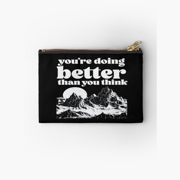 Item preview, You’re Doing Better Than You Think – Encouraging Quote with Mountain Illustration designed and sold by Bright Nest Studio.