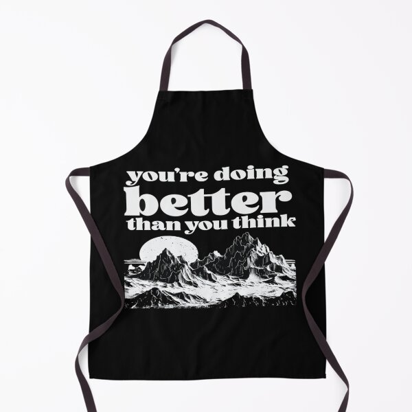 Item preview, You’re Doing Better Than You Think – Encouraging Quote with Mountain Illustration designed and sold by Bright Nest Studio.