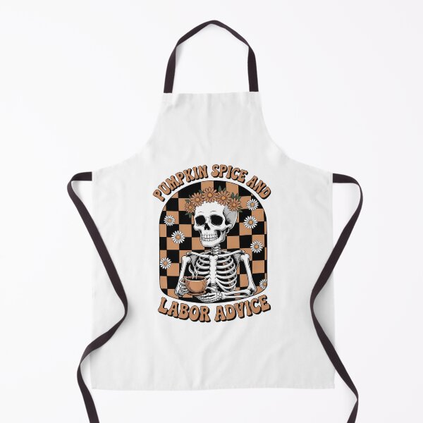 Item preview, Pumpkin Spice & Labor Advice Skeleton Midwife Fall Halloween designed and sold by papertaless.