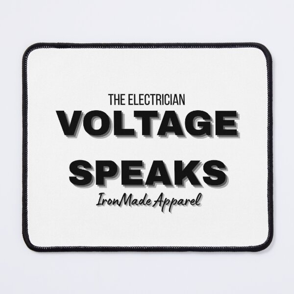 Item preview, Voltage Speaks Electrician T-Shirt – Bold Electrical Humor Tee for Linemen, Wiremen & Power Pros designed and sold by IronMade Apparel.