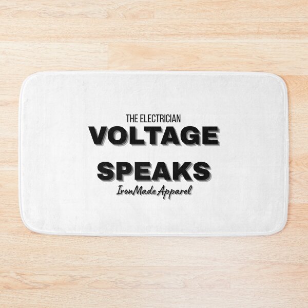 Item preview, Voltage Speaks Electrician T-Shirt – Bold Electrical Humor Tee for Linemen, Wiremen & Power Pros designed and sold by IronMade Apparel.