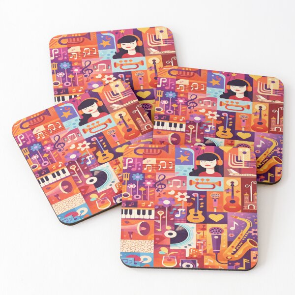 Item preview, Music Vibes | Colorful Music Art Design designed and sold by ArtoryNest.