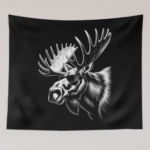 Item preview, Goose Wearing Sunglasses Alaska Moose Lovers designed and sold by papertaless.