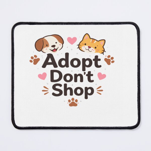 Item preview, Adopt Don't Shop Cute Dog and Cat Design | Animal Rescue Lover Gift designed and sold by Lovestickerco.
