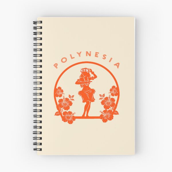 Item preview, Polynesia Orange Silhouette Hula Dancer Hibiscus designed and sold by capricedefille.