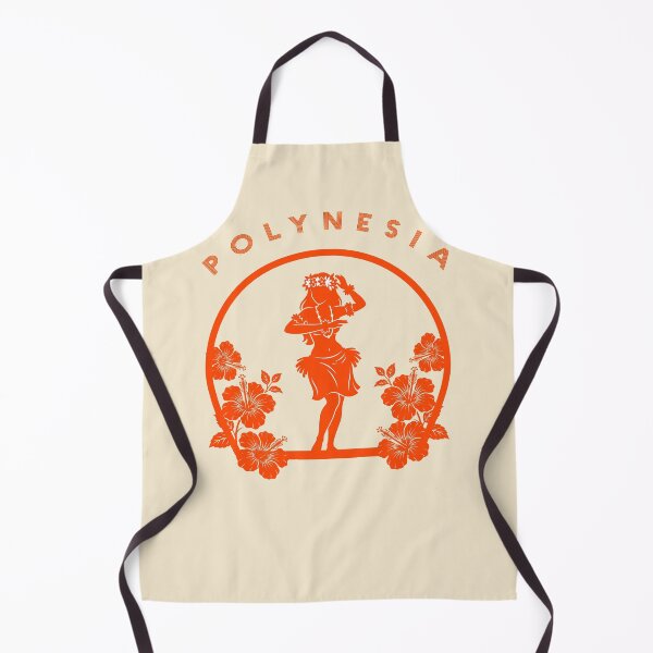 Item preview, Polynesia Orange Silhouette Hula Dancer Hibiscus designed and sold by capricedefille.