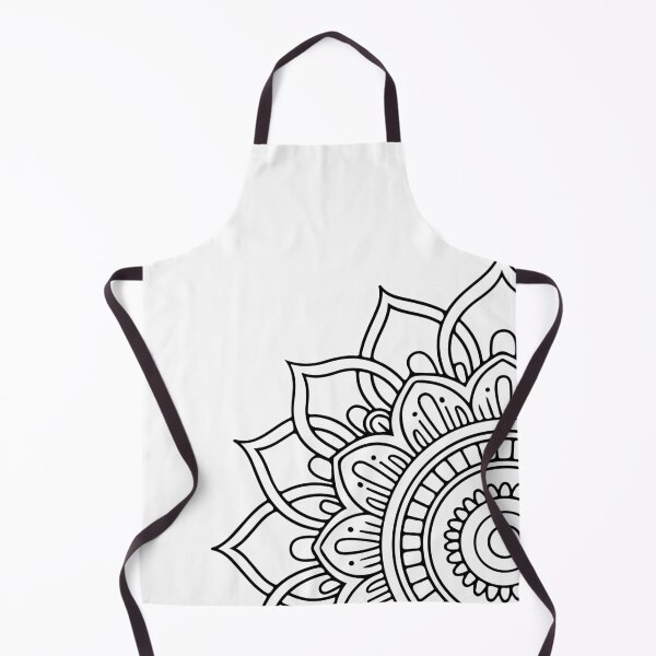 Item preview, Lotus Mandala Black Ink Art designed and sold by InkStation24.