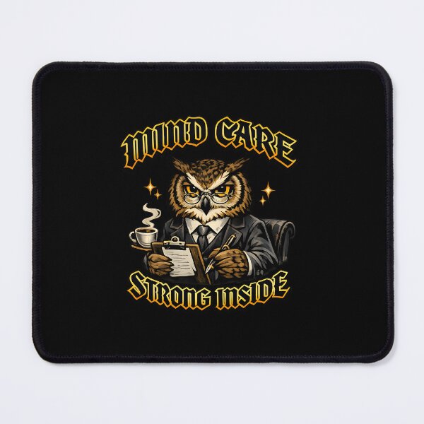 Item preview, Mind Care Strong Inside – Owl Caregiver Elder Care Design designed and sold by ClinicalHubs.