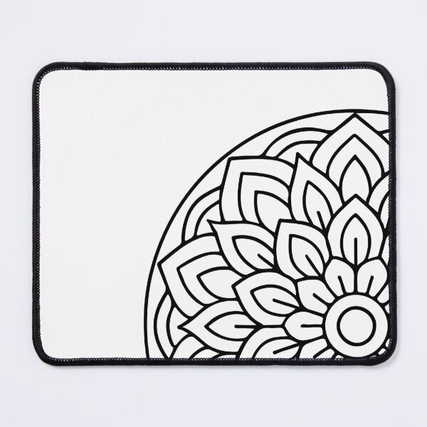 Item preview, Lotus Mandala Black Ink Art designed and sold by InkStation24.