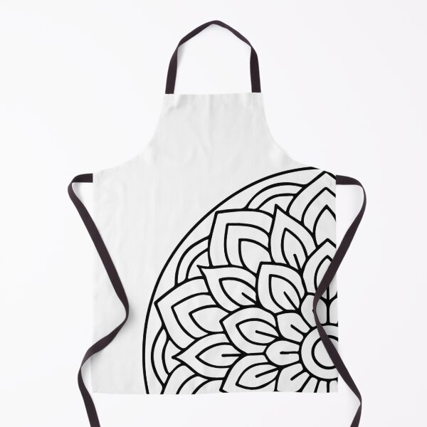 Item preview, Lotus Mandala Black Ink Art designed and sold by InkStation24.