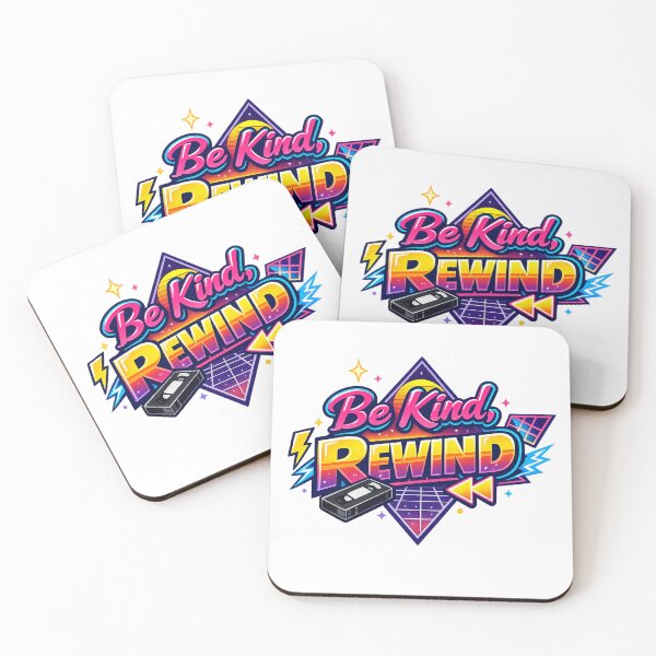 Item preview, Be Kind Rewind – Retro 80s VHS Nostalgia Typography Vintage Aesthetic Design designed and sold by GarnerSupplyCo.