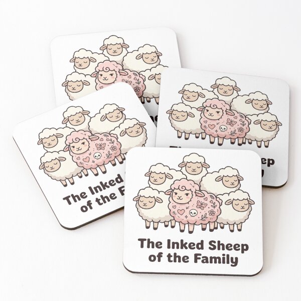 Item preview, The Inked Sheep of the Family – Funny Black Sheep Cute Tattoo Sheep Aesthetic Design designed and sold by aiqdelicia.
