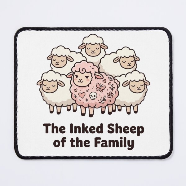 Item preview, The Inked Sheep of the Family – Funny Black Sheep Cute Tattoo Sheep Aesthetic Design designed and sold by aiqdelicia.