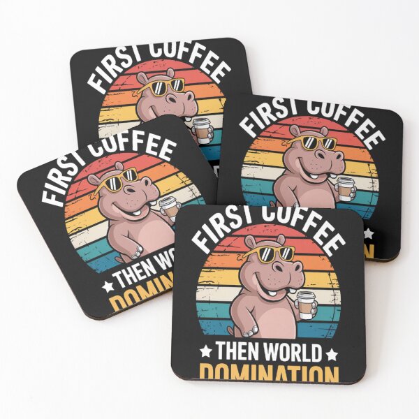 Item preview, First Coffee Then World Domination - Capybara Lover designed and sold by orlodrake.