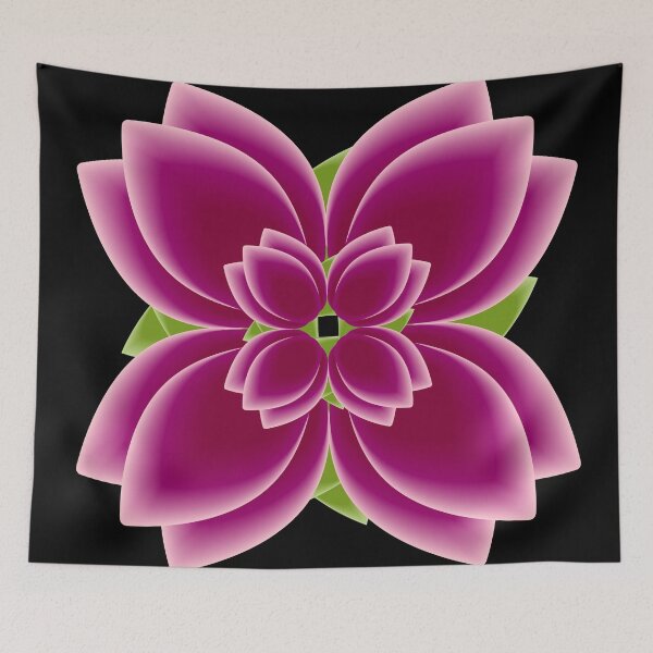 Item preview, Pink Geometric Lotus Bloom 1 designed and sold by ZorianArt.