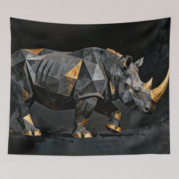 Item preview, Geometric rhino sculpture designed and sold by paulrommer.