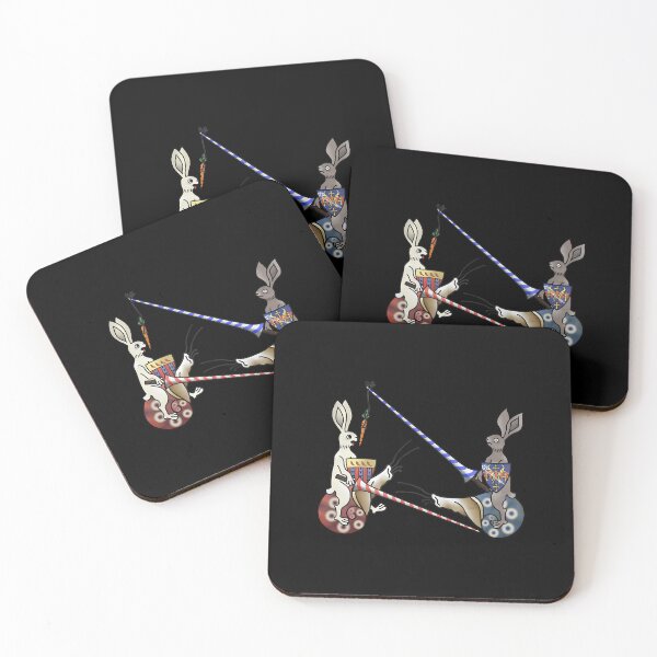 Item preview, Medieval Marginalia Jousting Rabbits Carrot designed and sold by xtcghsyrpx48.