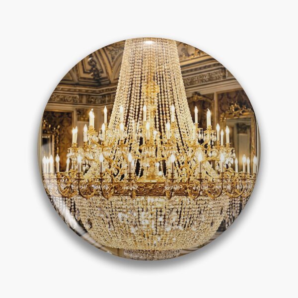 Item preview, Crystal Palace Chandelier Wall Art - Luxury Gold Baroque Decor - Elegant Victorian Interior Print Gift designed and sold by Camwal.