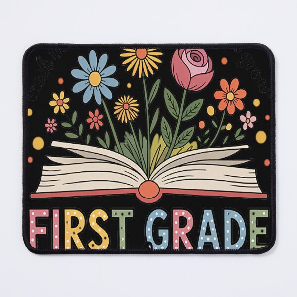 Item preview, First Grade Vibes Wildflower Book Back To School Teacher designed and sold by orlodrake.