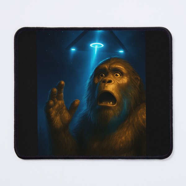 Item preview, UAP Bigfoot Sasquatch Selfie UFO designed and sold by Rockstorr.